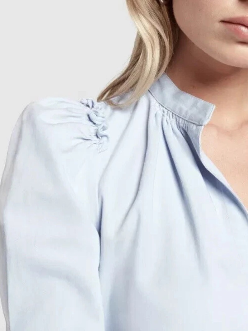 G. Label By Goop Kelsey V Neck Popover! Size 4 Nwot Baby Blue Amazing — image 4 of 6